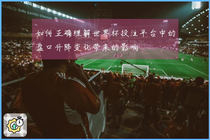 如何正确理解世界杯投注平台中的盘口升降变化带来的影响